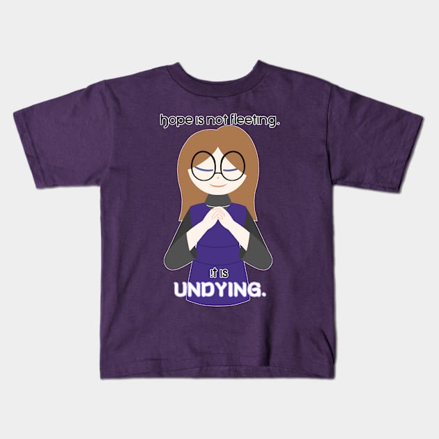 Hope is Undying Kids T-Shirt by Ashton Waltz